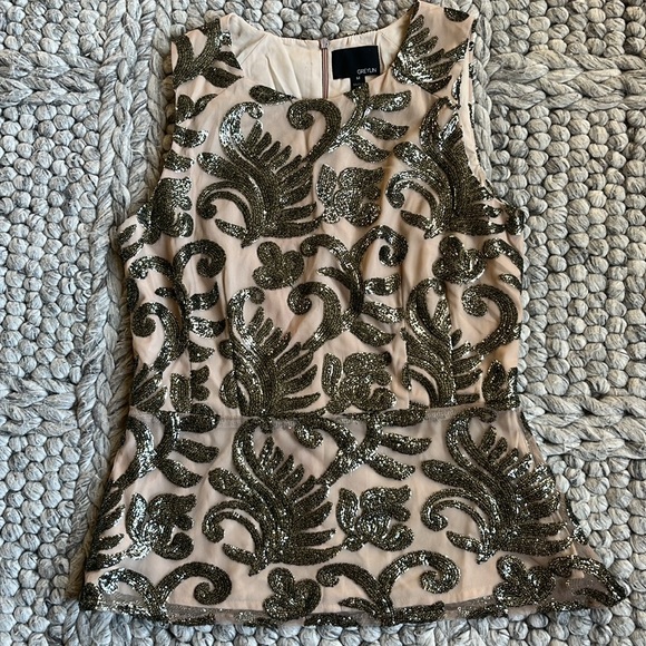 Greylin from Anthropologie sequin peplum top - Picture 8 of 10